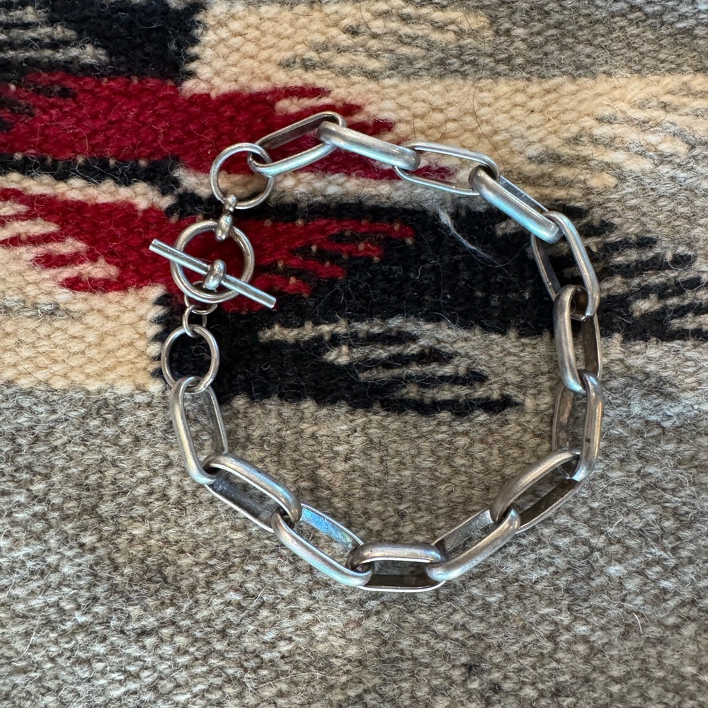 Sterling Silver .925 Chain Link / Charm Bracelet